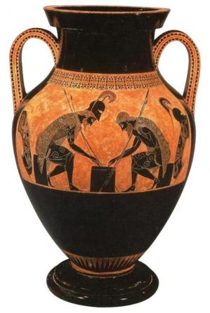 Achille et Ajax jouant aux dés (v. 540 avant J.-C.)