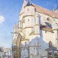 Alfred Sisley. L'église de Moret, le soir (1894)