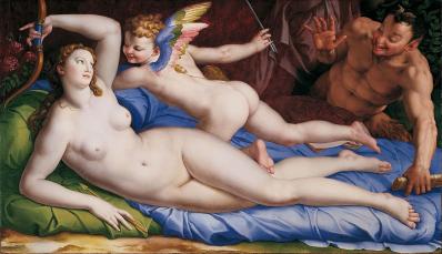 Bronzino. Vénus, Cupidon et Satyre (1553-55)