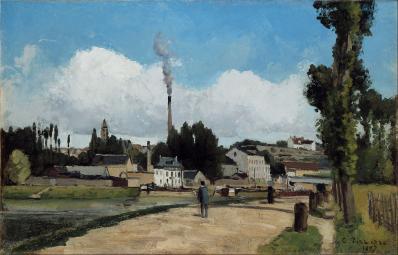 Camille Pissarro. Bords de l’Oise à Pontoise (1867)