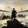 Caspar David Friedrich. Voyageur contemplant une mer de nuages (1818)