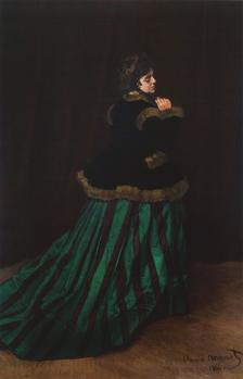 Claude Monet. Camille ou La femme à la robe verte (1866)