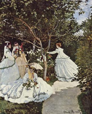 Claude Monet. Femmes au jardin (1866)