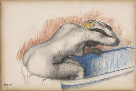 Edgar Degas. Femme se lavant dans sa baignoire (v. 1892)