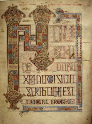 Évangéliaire de Lindisfarne (v. 690-721) folio 95r