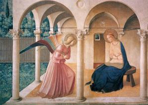 Fra Angelico. Fresques de San Marco. L'Annonciation (1442-43)