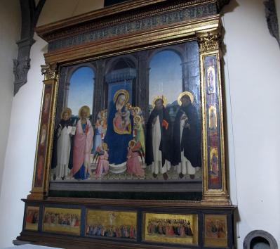 Fra Angelico. Retable San Domenico de Fiesole, vue d’ensemble (1423-24)