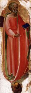 Fra Angelico. Retable San Domenico ou Pala di Fiesole, Saint Marc (1423-24)