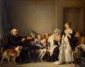 Greuze. La Veuve et son prêtre (1784)