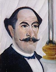 Henri Rousseau. Autoportrait de l’artiste à la lampe (1902-03)