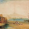 J.M.W. Turner. La ville et le château de Scarborough (1810)