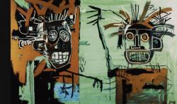 Jean-Michel Basquiat. Deux têtes sur or (1982)