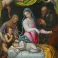Lavinia Fontana. Sainte famille avec l’enfant endormi, saint Jean et sainte Elisabeth (1591)