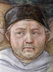 Lippi. Autoportrait. Fresques de la cathédrale de Spoleto (1467-69)