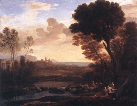Lorrain. Paysage avec Pâris et Oenone, dit Le Gué (1648)