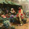 Louis Marie de Schryver. La marchande de fleurs.
