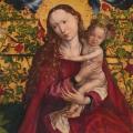 Martin Schongauer. La Vierge au buisson de rose, détail (1473)
