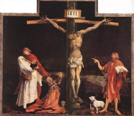 Matthias Grünewald. Retable d'Issenheim, Crucifixion (1512-16)