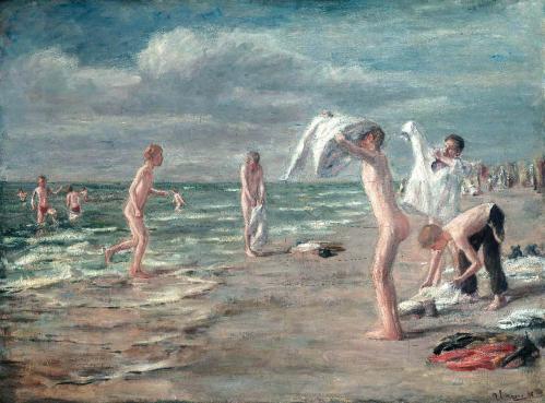 Max Liebermann. Garçons se baignant (1898)