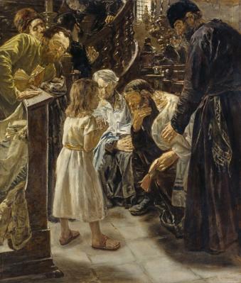 Max Liebermann. Jésus à douze ans au temple (1879)