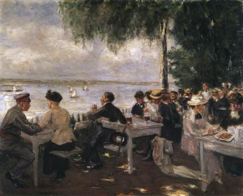 Max Liebermann. Terrasse de restaurant sur l’Havel (1916)