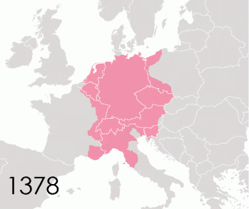 Le Saint-Empire romain germanique en 1378