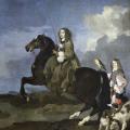 Sébastien Bourdon. Christine de Suède à cheval (1653-54)