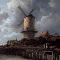 Jacob van Ruisdael. Le moulin à vent de Wijk près de Duurstede, détail (1668-72)