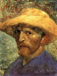 Vincent van Gogh. Autoportrait avec chapeau de paille (1887)