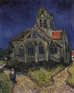 Vincent van Gogh. L'église d'Auvers-sur-Oise, vue du chevet (juin 1890)