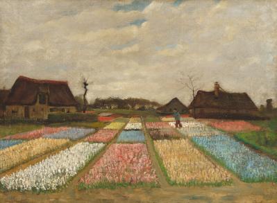 Vincent van Gogh. Parterres de fleurs en Hollande (avr. 1883)