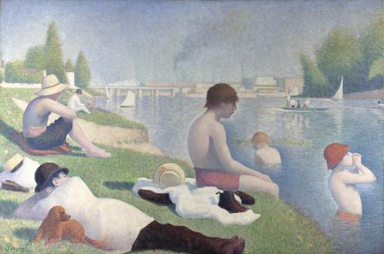 Seurat. Une Baignade à Asnières (1884)