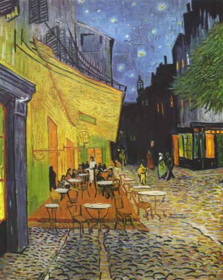 Van Gogh. Café-terrasse de la Place du Forum, 1888