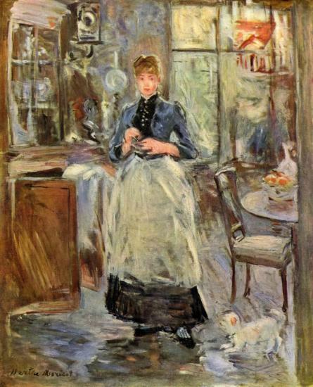 Berthe Morisot. Dans la salle à manger (1875)