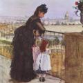 Berthe Morisot. Femme et enfant au balcon (1872)