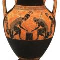Achille et Ajax jouant aux dés (v. 540)