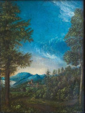 Albrecht Altdorfer. Paysage du Danube près de Ratisbonne (1520-1525)