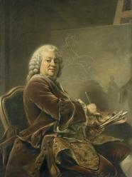 Alexandre Roslin. Portrait du peintre Étienne Jeaurat (18e s.)