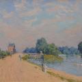 Alfred Sisley. La route d'Hampton Court (1874)