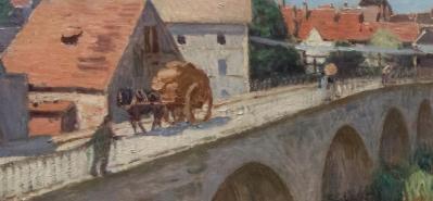 Alfred Sisley. Le pont de Moret détail