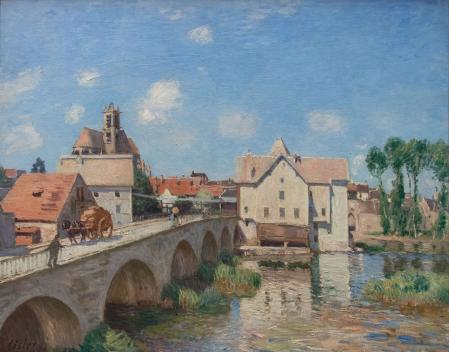 Alfred Sisley. Le pont de Moret (1893)