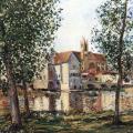 Alfred Sisley. Moret-sur-Loing au soleil levant (1888)