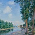 Alfred Sisley. Un coude du Loing (1892)