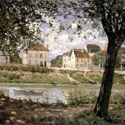 Alfred Sisley. Vue de Villeneuve-la-Garenne sur la Seine (1872)