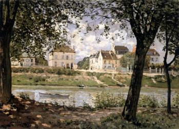 Alfred Sisley. Vue de Villeneuve-la-Garenne sur la Seine (1872)