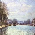 Alfred Sisley. Vue du canal Saint-Martin (1870)