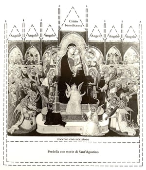 Ambrogio Lorenzetti. Maestà, reconstitution.