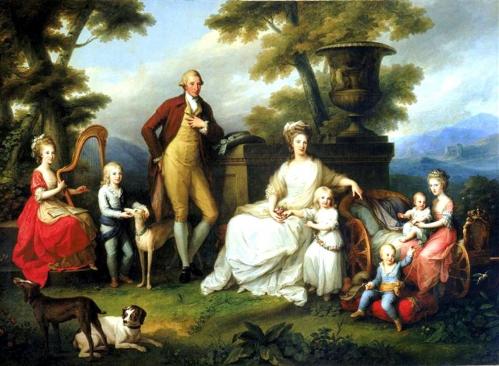 Angelica Kauffmann. Ferdinand IV de Naples et sa famille (1783)