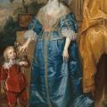 Antoine Van Dyck. La reine Henriette Marie avec Sir Jeffrey Hudson (1633)