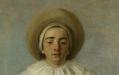 Antoine Watteau. Pierrot, détail